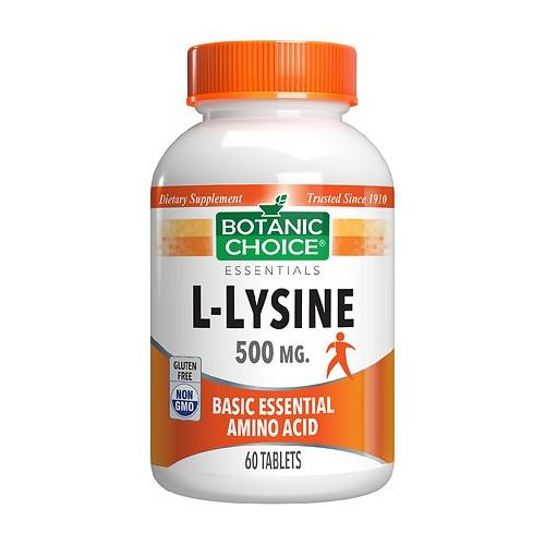 월그린 Walgreens Botanic Choice L-Lysine 500 mg Dietary Supplement Tablets