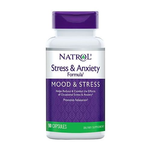 월그린 Walgreens Natrol Stress Anxiety Formula Dietary Supplement Capsules