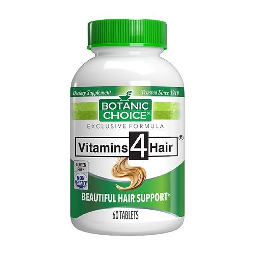 월그린 Walgreens Botanic Choice Vitamins for Hair Formula Dietary Supplement Tablets