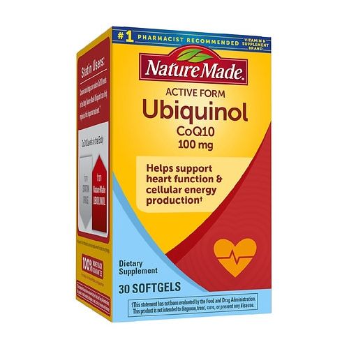 월그린 Walgreens Nature Made Ubiquinol CoQ10 100 mg, Softgels