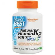 Walgreens Doctors Best Natural Vitamin K2 MenaQ7, 45mcg, Veggie Caps