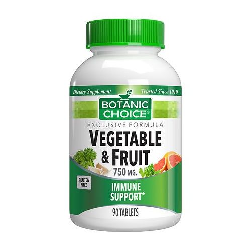 월그린 Walgreens Botanic Choice Vegetable & Fruit Immune Support 750 mg Dietary Supplement