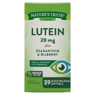 Walgreens Natures Truth Lutein 20mg Plus Zeaxanthin & Bilberry