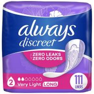 Walgreens Always Discreet Incontinence Liners, Very Light Long Length