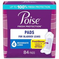 Walgreens Poise Pads, Moderate Absorbency Long Length