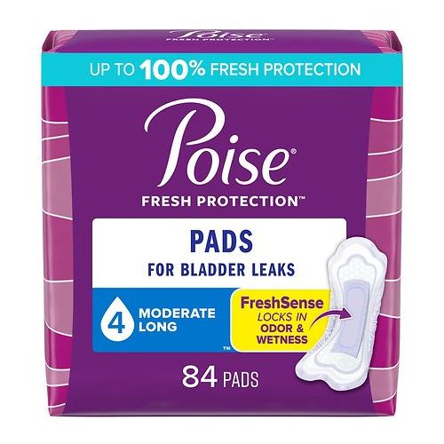 월그린 Walgreens Poise Pads, Moderate Absorbency Long Length