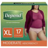 Walgreens Depend Incontinence Underwear for Women, Moderate Absorbency Extra Large Peach