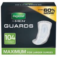 Walgreens Depend Incontinence Guards for Men, Maximum Absorbency 104 count