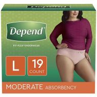Walgreens Depend Incontinence Underwear for Women, Moderate Absorbency Large Peach