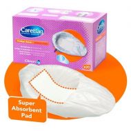 Walgreens CareBag Bedpan Liner with Super Absorbent Pad White