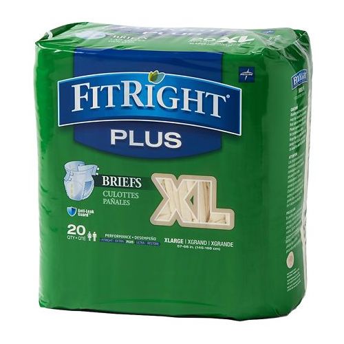 월그린 Walgreens Medline FitRight Plus Briefs X-Large