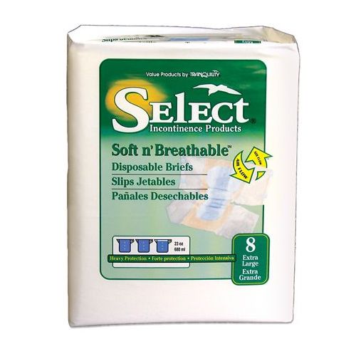 월그린 Walgreens Tranquility Select Soft N Breathable Disposable Briefs X Large