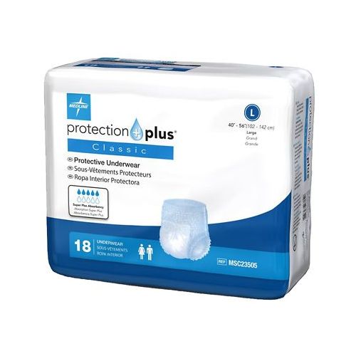 월그린 Walgreens Medline Protection Plus Classic Protective Underwear Large