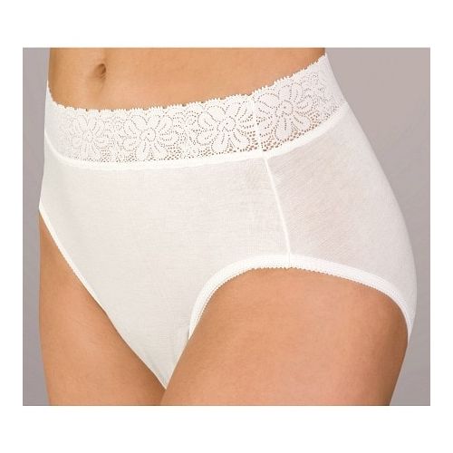 월그린 Walgreens Wearever Reusable Womens Lace Cotton Incontinence Panty White,White