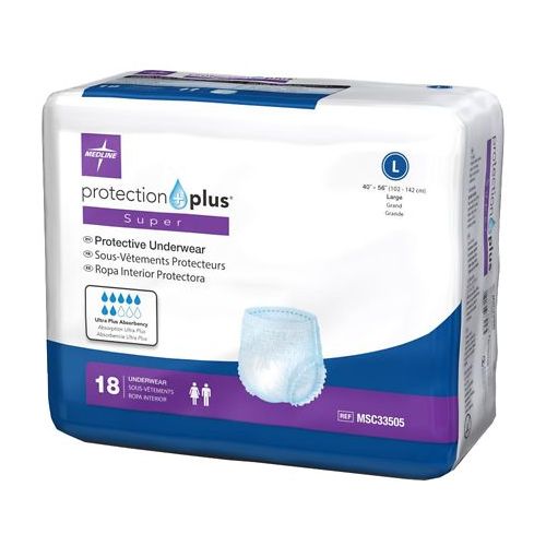 월그린 Walgreens Medline Protection Plus Super Protective Underwear Large