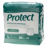 Walgreens Medline Protect Extra Protective Underwear Moderate Large White