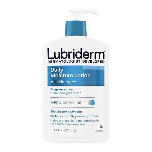 월그린 Walgreens Lubriderm Daily Moisture Fragrance Free Lotion, For Normal to Dry Skin