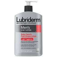 Walgreens Lubriderm Mens 3-in-1 Body, Face & Post-Shave Lotion Light Fragrance