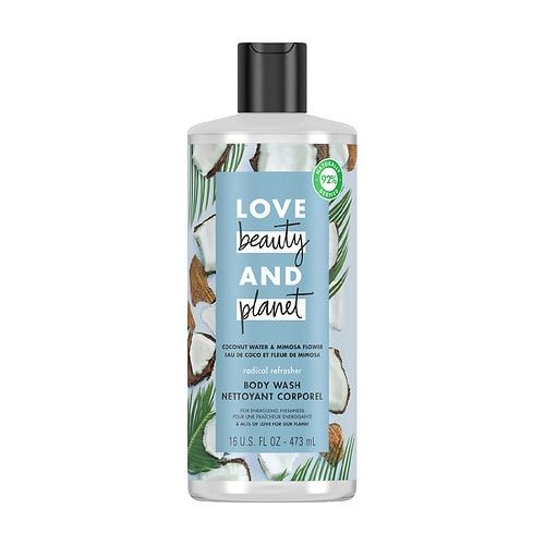 월그린 Walgreens Love, Beauty & Planet Radical Refresher Body Wash Coconut Water & Mimosa Flower