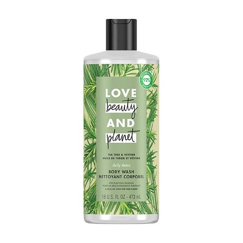 월그린 Walgreens Love, Beauty & Planet Daily Detox Body Wash Tea Tree & Vetiver