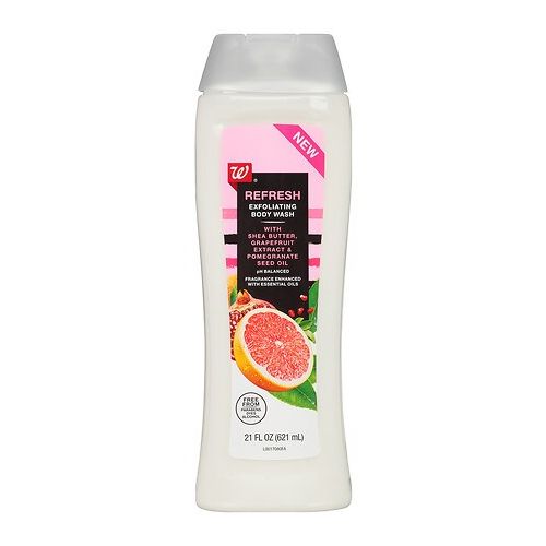 월그린 Walgreens Beauty Refresh Exfoliating Body Wash Grapefruit and Pomegranate