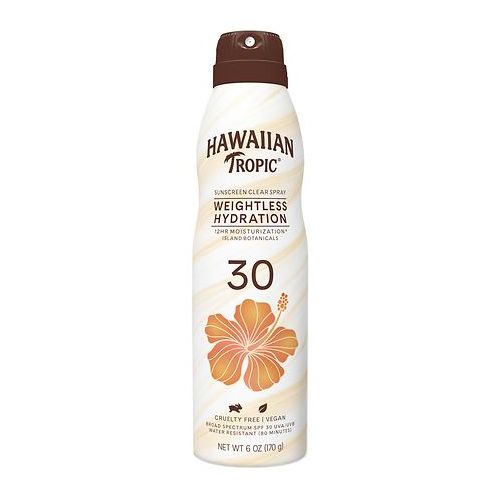 월그린 Walgreens Hawaiian Tropic Sunscreen Silk Weightless Continuous Spray SPF 30