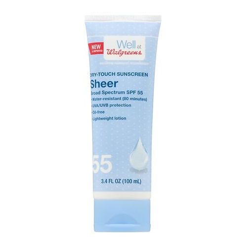 월그린 Walgreens Sheer Dry Touch Sunscreen Lotion SPF 55