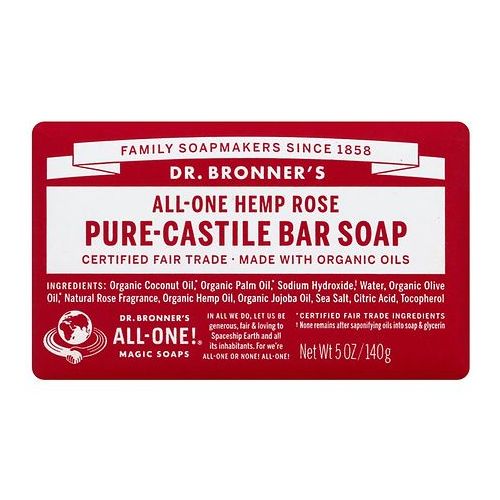 월그린 Walgreens Dr. Bronners All-One Hemp Pure-Castile Soap Bar Rose