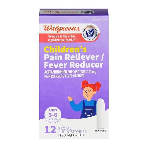월그린 Walgreens Childrens Fever Reducer Rectal Suppositories