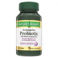 Walgreens Natures Bounty Probiotic Acidophilus Dietary Supplement Tablets