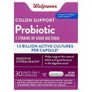 Walgreens Probiotic Colon Support Dietary Supplement Capsules