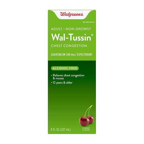 월그린 Walgreens Wal-Tussin Chest Congestion Liquid for Adults Cherry