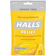 Walgreens Halls Sugar Free Mentho-Lyptus Cough Suppressant Drops Honey-Lemon