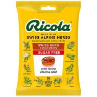 Walgreens Ricola Cough Suppressant Throat Drops Sugar Free Swiss Herb
