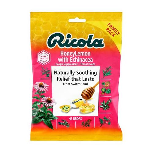 월그린 Walgreens Ricola Throat Drops Honey Lemon with Echinacea