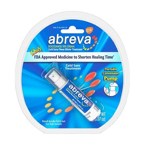 월그린 Walgreens Abreva Cold SoreFever Blister Treatment, Pump