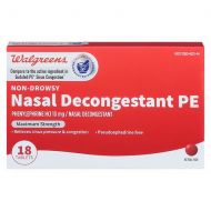 Walgreens Wal-Phed PE Nasal Decongestant Tablets