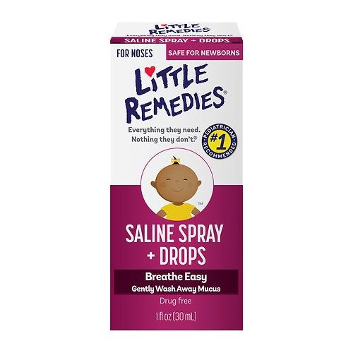 월그린 Walgreens Little Remedies for Noses Saline SprayDrops