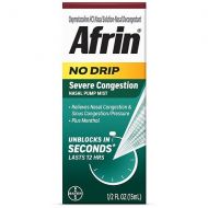 Walgreens Afrin No Drip 12 Hour Pump Mist, Severe Congestion