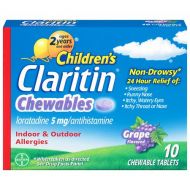 Walgreens Claritin Childrens 24 Hour Allergy Relief Chewable Tablets Grape