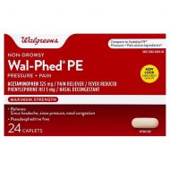 Walgreens Wal-Phed PE Sinus Headache Caplets