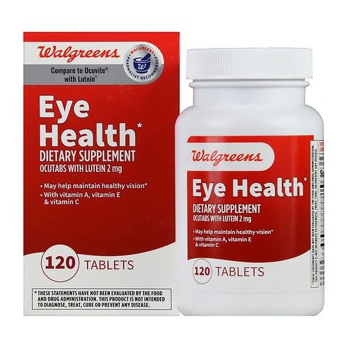 월그린 Walgreens Eye Health Ocutabs with Lutein 2mg, Tablets