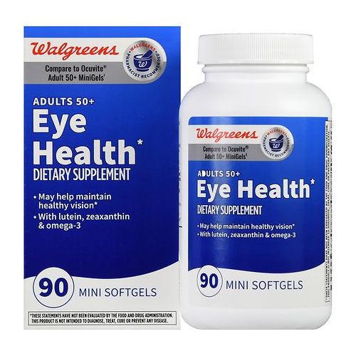 월그린 Walgreens Eye Health for Adults 50+, Softgels
