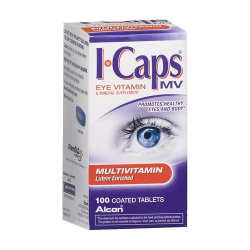 월그린 Walgreens ICaps by Alcon, Lutein Enriched Multivitamin, Coated Tablets