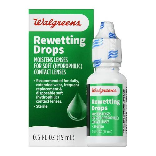 월그린 Walgreens Rewetting Drops for Soft Contact Lenses