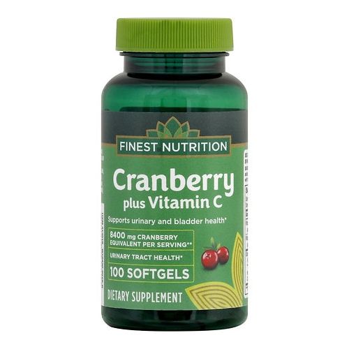 월그린 Walgreens Finest Nutrition Cranberry + Vitamin C, Softgel