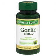 Walgreens Natures Bounty Odorless Garlic 1000 mg Dietary Supplement Softgels