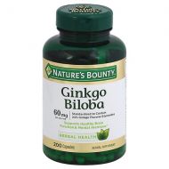 Walgreens Natures Bounty Ginkgo Biloba 60mg Dietary Supplement Capsules