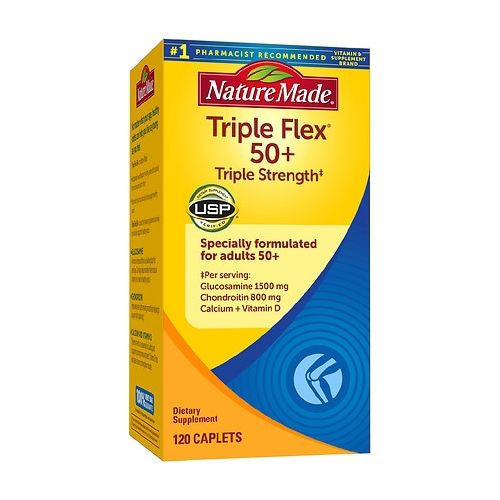 월그린 Walgreens Nature Made TripleFlex 50+ Dietary Supplement, Triple Strength Caplets