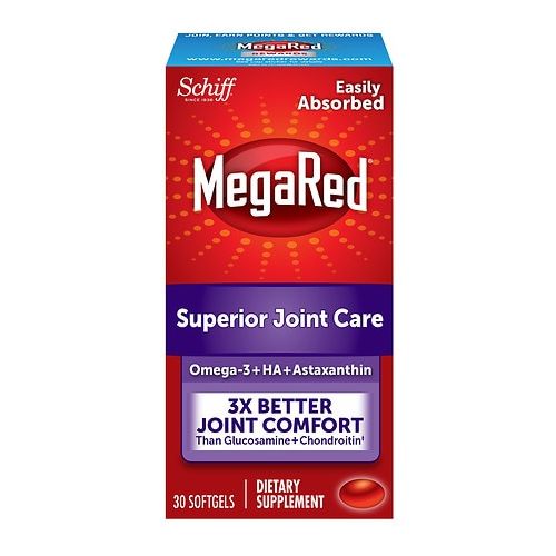 월그린 Walgreens Schiff MegaRed Krill Oil Joint Care Dietary Supplement Softgels